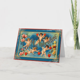 Cru à mes cupidons de Valentine et carte de coeurs