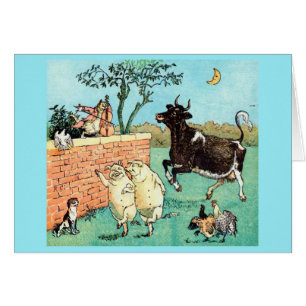 Cru - animaux dansant sous la lune,