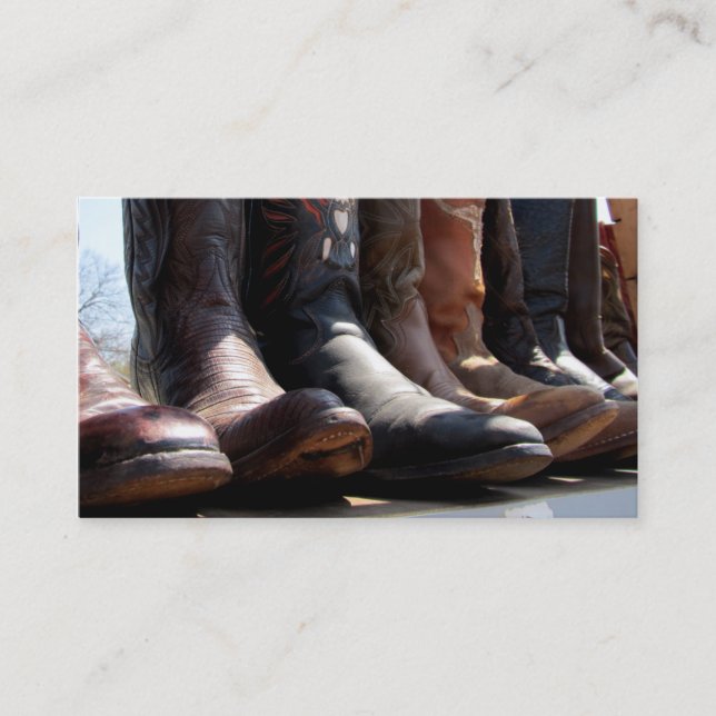 Cru de carte de visite de bottes de cowboy (Devant)