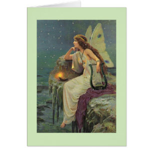 Cru - fée donnant sur la mer de nuit,