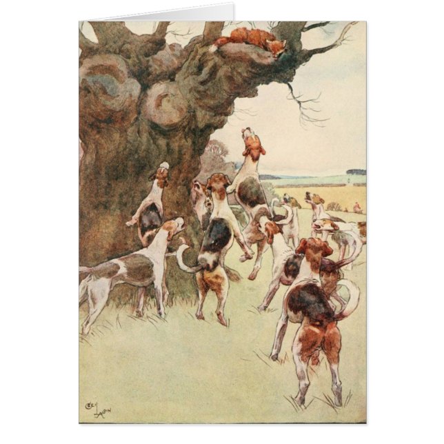 Cru - Fox et chiens, (Devant)