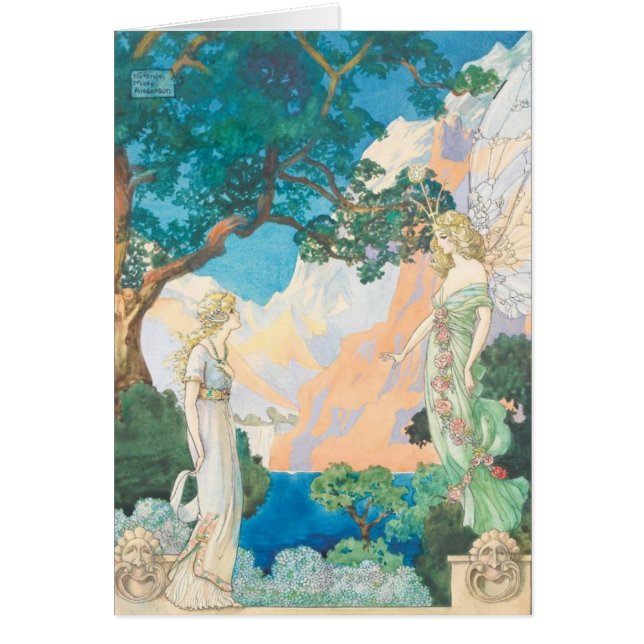 Cru - la fille rencontre l'ange dans un jardin, (Devant)