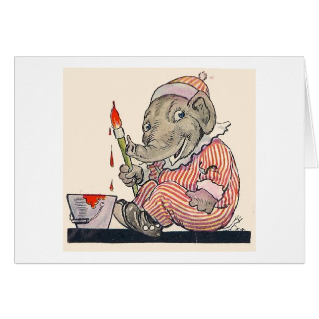 Cru - peintures d'éléphant d'Eddie, (Devant horizontal)