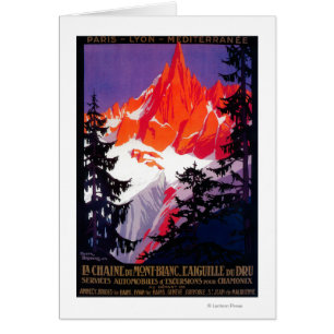 Cru PosterEurope de Chaine De Mont Blanc de La