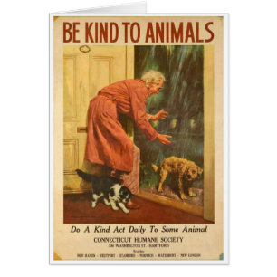 Cru - soyez aimable avec des animaux chaque jour,