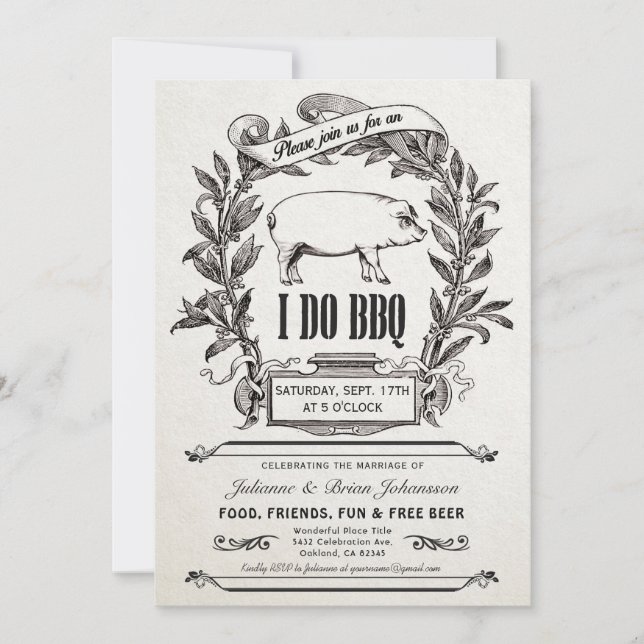 Cru suprême je fais des invitations de BBQ (Devant)