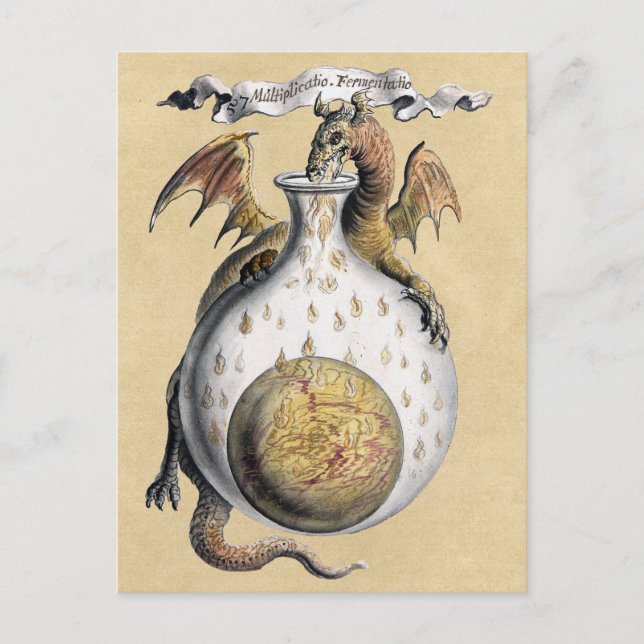 Crucible of Multiplication in Alchemy Postcard (Front)