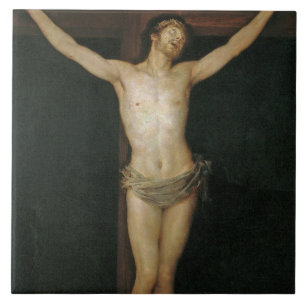 Crucified Christ (Jesus on the Cross) (by Goya) Tile