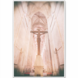 Crucifix behind the altar of the Batalha Monastery