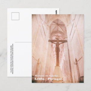 Crucifix behind the altar of the Batalha Monastery Postcard