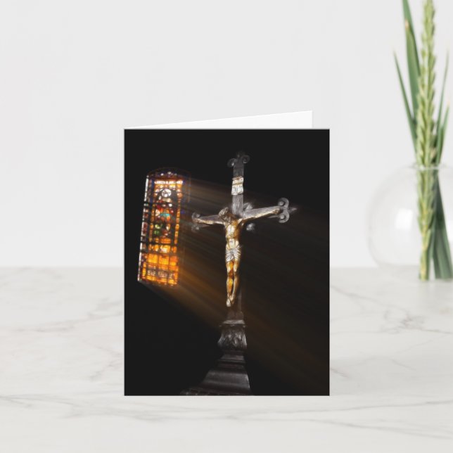 Crucifix Holiday Card (Front)