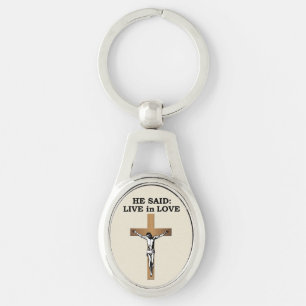 Crucifix Keychain