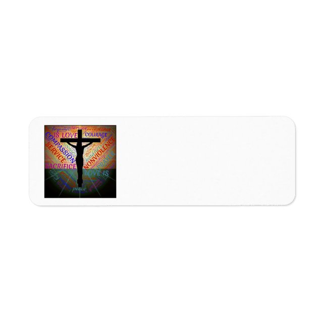 Crucifix / Words Address Labels (Front)