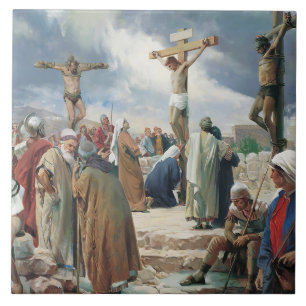 Crucifixion by Carl Bloch Tile