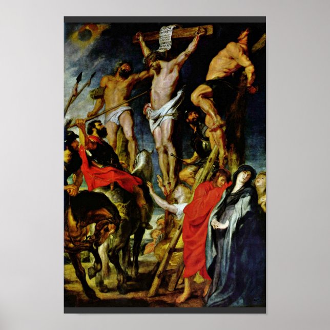 Crucifixion By Rubens Peter Paul (Best Quality) Poster (Front)