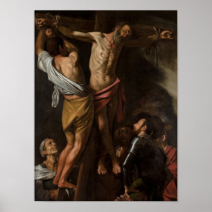Crucifixion de St Andrew par Caravaggio - affiche
