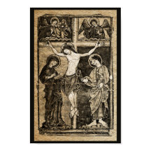 Crucifixion du Christ à Sepia | Poster