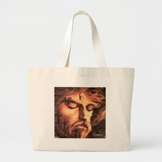 Crucifixion Large Tote Bag (Front)