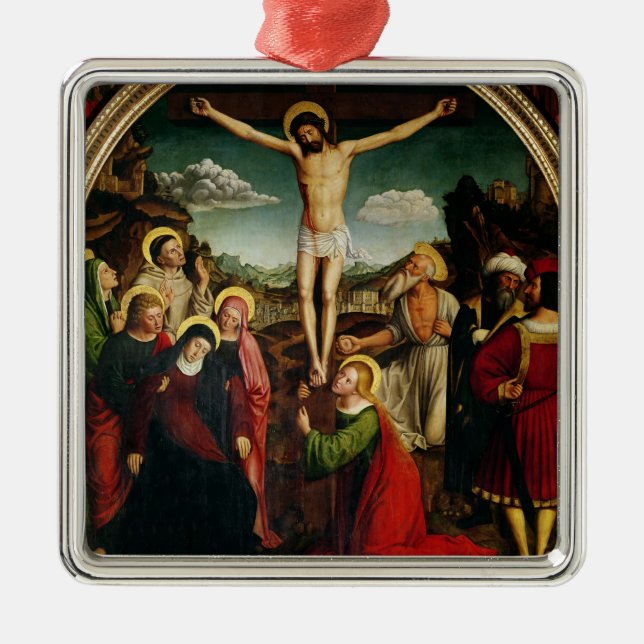 Crucifixion Metal Ornament (Front)