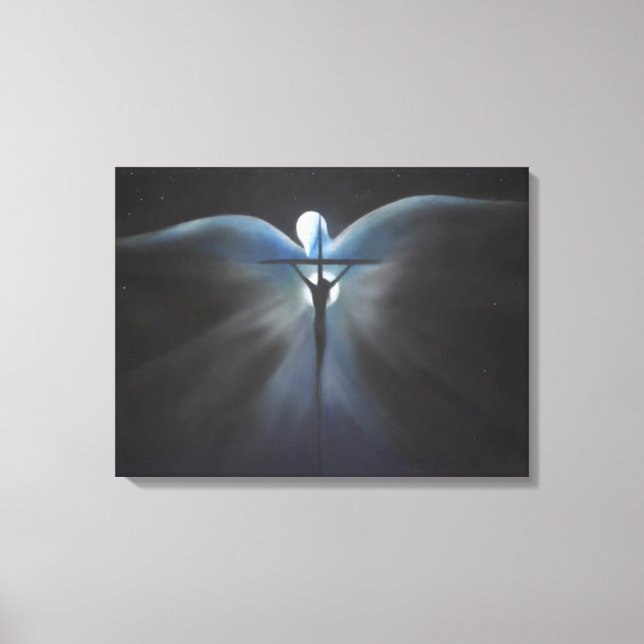 Crucifixion of Christ with the Holy Spirit Canvas Print (Front)