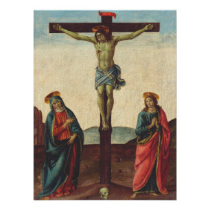 Crucifixion of Jesus by Cosimo Rosselli  Poster