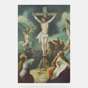 Crucifixion of Jesus Christ Acrylic Sign