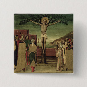 Crucifixion of St. Andrew 2 Inch Square Button