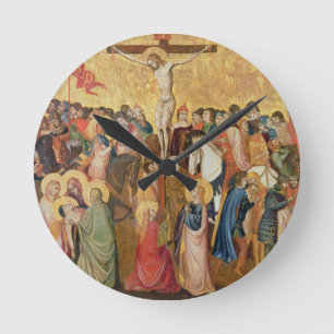 Crucifixion Round Clock