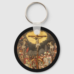 Crucifixion  Scene 1711 Keychain