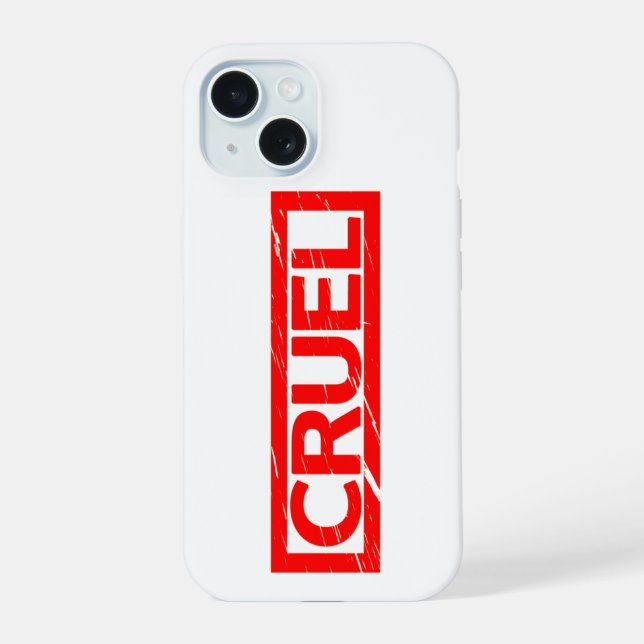Cruel Stamp iPhone 15 Case (Back)