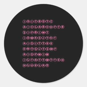 Cruel Summer Bridge - Friendship Bracelet  Classic Round Sticker