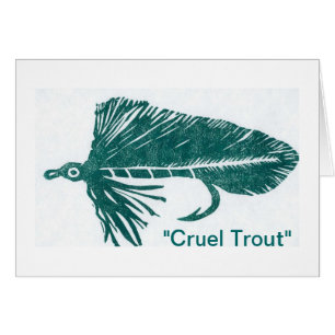"Cruel Trout" Greeting Card