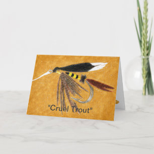 "Cruel Trout" Greeting Card