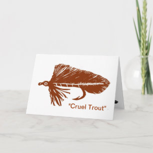 "Cruel Trout" Greeting Card