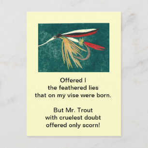 Cruel Trout Postcard "Trout Fin"
