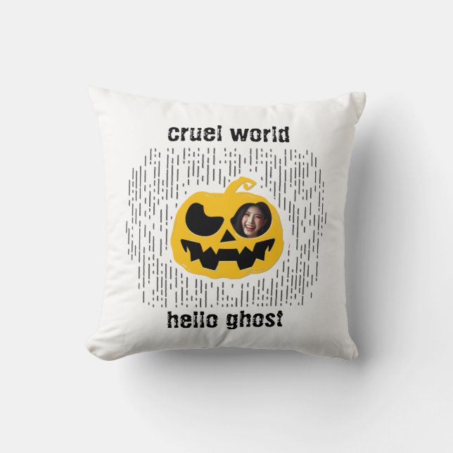 Cruel world throw pillow (Front)