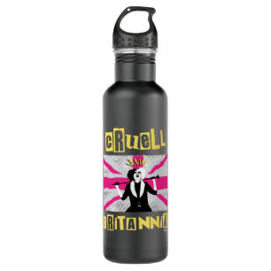 Cruella Cruell Britannia Flag Pop Art 710 Ml Water Bottle