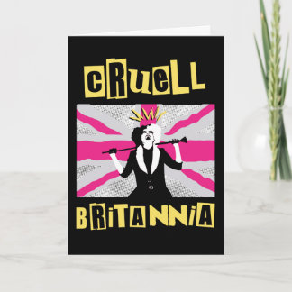 Cruella | Cruell Britannia Flag Pop Art Card