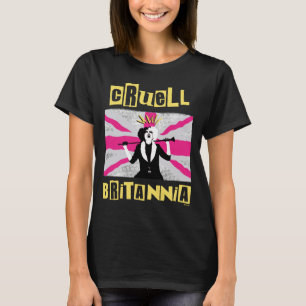 Cruella   Cruell Britannia Flag Pop Art T-Shirt