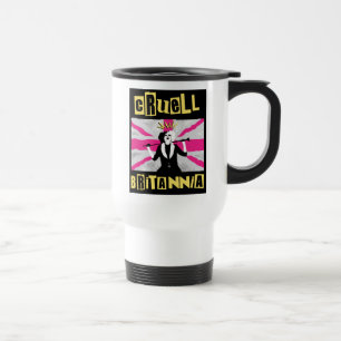 Cruella Cruell Britannia Flag Pop Art Travel Mug