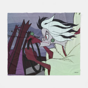 Cruella De Vil   Driving Fleece Blanket