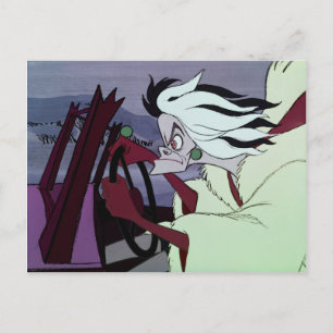 Cruella De Vil Driving Postcard
