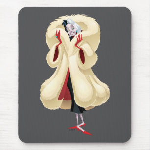 Cruella De Vil   Fashionable Fur Mouse Pad