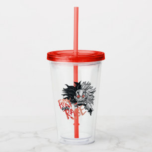 Cruella De Vil Fury and Rage Acrylic Tumbler
