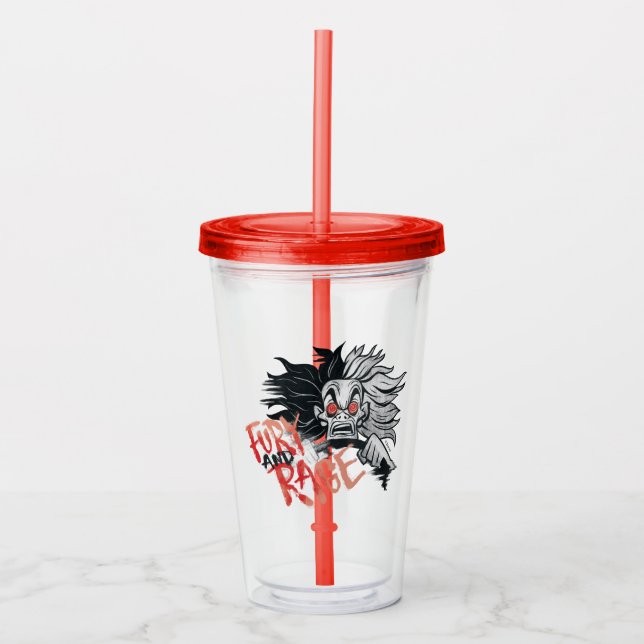 Cruella De Vil | Fury and Rage Acrylic Tumbler (Front)