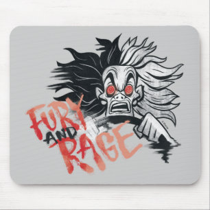 Cruella De Vil   Fury and Rage Mouse Pad