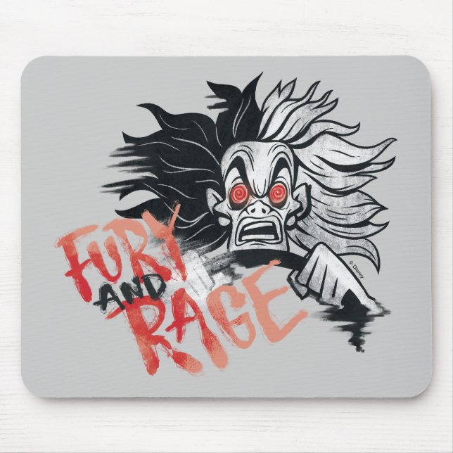 Cruella De Vil | Fury and Rage Mouse Pad (Front)
