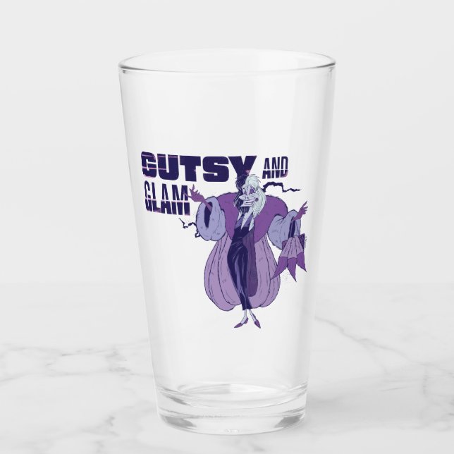 Cruella De Vil | Gutsy and Glam Glass (Front)