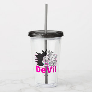 Cruella De Vil   In A Rage Acrylic Tumbler