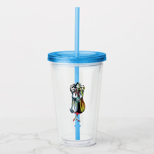 Cruella De Vil | In Her Furs Acrylic Tumbler (Front)